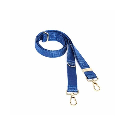 Sangle / Anse Pour Pochette Téléphone Ou Pochette Motif Grecque - 120 X 1 Cm - Draeger Bleu