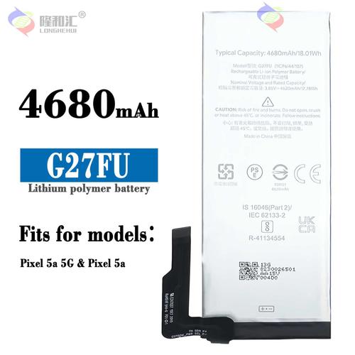 Batterie De Remplacement,Convient Pour Google Pixel 5a 5g Batterie De Téléphone Portable G27fu Noyau D'origine Haute Capacité