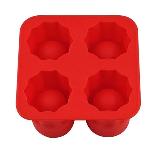 Moule À Glaçons En Silicone À 4 Grilles,Pour Verre À Liqueur,Outil Pour Boisson D'été