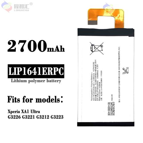 Batterie De Remplacement,Pour Sony Sony Xperia Xa 1 Ultra G3221 Lip1641erpc Batterie De Téléphone Portable