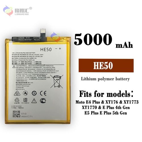 Batterie De Remplacement,Batterie Pour Motorola Moto E4/E5plus Xt1774/1770/1775 He50