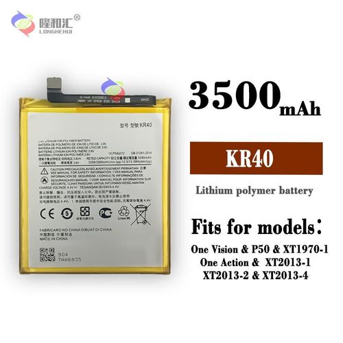 Batterie De Remplacement,Batterie Pour Motorola One Vision/One Action Xt1970 Kr40