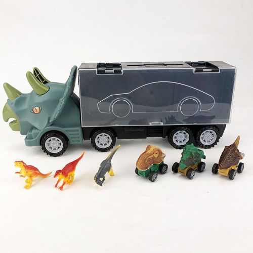 Jouet Dinosaure Vechili, Longue Distance De Glissement, Populaire, Résistant Aux Chocs, Transport/Conteneur, Camion Dino