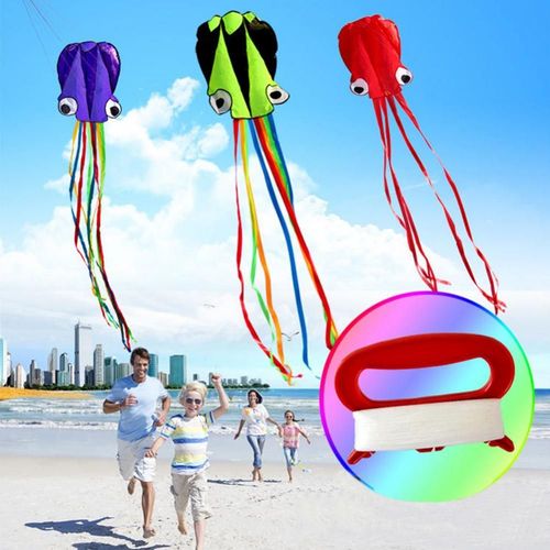 Cerf-Volant De Sport Pour Enfants, Outil De Cascadeur Pieuvre, Ligne Unique 3d De 4m, Activité De Plein Air, Jeu D'été