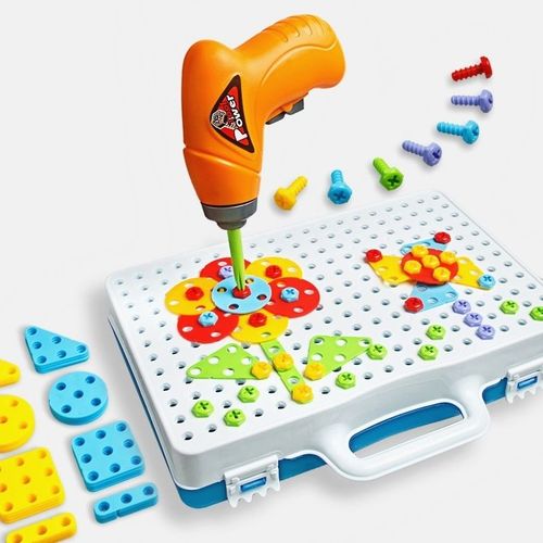 Jouets Pour Enfants, Puzzle Jouets Éducatifs De Travaux Manuels, Groupe De Vis, Jouets En Plastique, Puzzle Pour Garçons, Design, Jouet De Construction Et Mosaïque