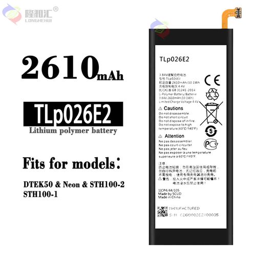Batterie De Remplacement,Convient Pour La Batterie De Téléphone Portable Blackberry/Blackberry Dtek50 Neon Sth100-1 Tlp026e2