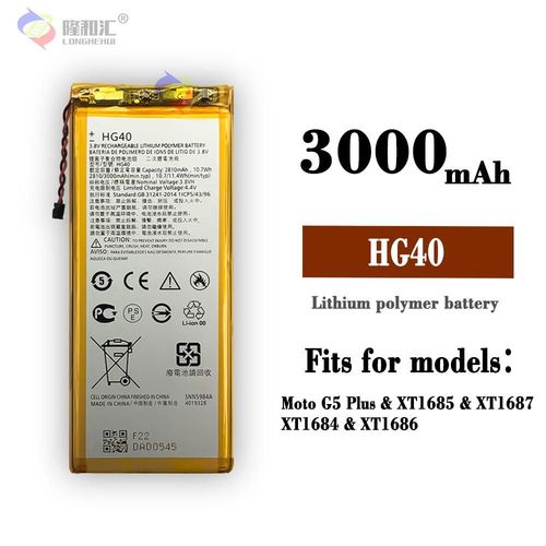 Batterie De Remplacement,Pour Motorola Moto G5 Plus Xt1685 Mxt1677 Batterie De Téléphone Portable Hg40 Batterie