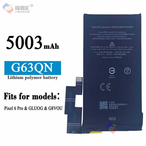 Batterie De Remplacement,Convient Pour La Batterie De Téléphone Portable Google Pixel 6 Pro G63qn 5003mah De Grande Capacité