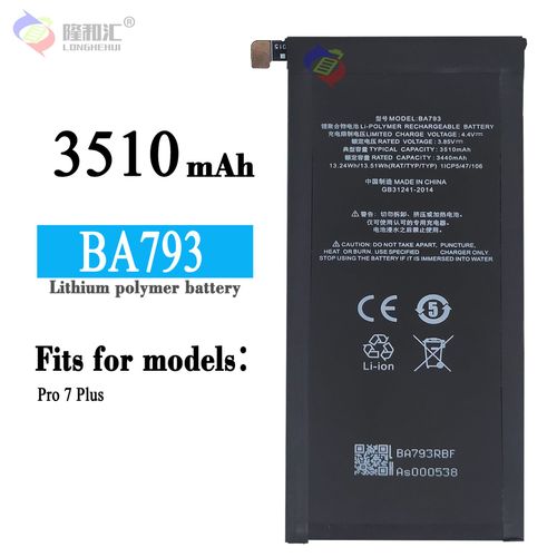 Batterie De Remplacement,Convient Aux Téléphones Portables Meizu ? Batterie Ba793 Grande Capacité Meizu Pro 7 Plus M793q