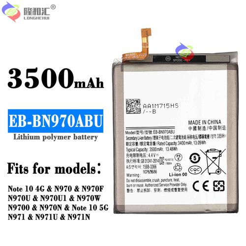 Batterie De Remplacement,Eb-Bn970abu Convient A La Batterie De Téléphone Portable Samsung Galaxy Note 10 Note10 N970