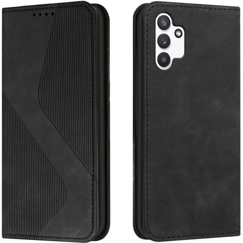 Coque Pour Samsung Galaxy A13 4g, Etui Samsung A13 4g Cuir, Housse En Cuir Samsung A13 4g, Cuir Portefeuille Housse Avec Magn¿¿Tique Flip ¿¿Tui ¿¿ Rabat Case Etui Housse Samsung A13 4g (Noir)