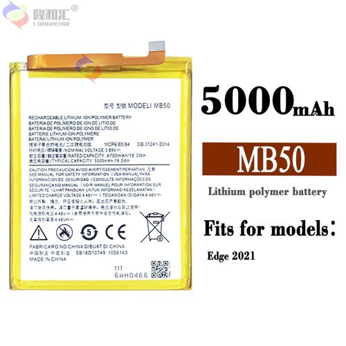 Batterie De Remplacement,Pour Batterie De Téléphone Portable Motorola Edge 2021 / Mb50 4000mah