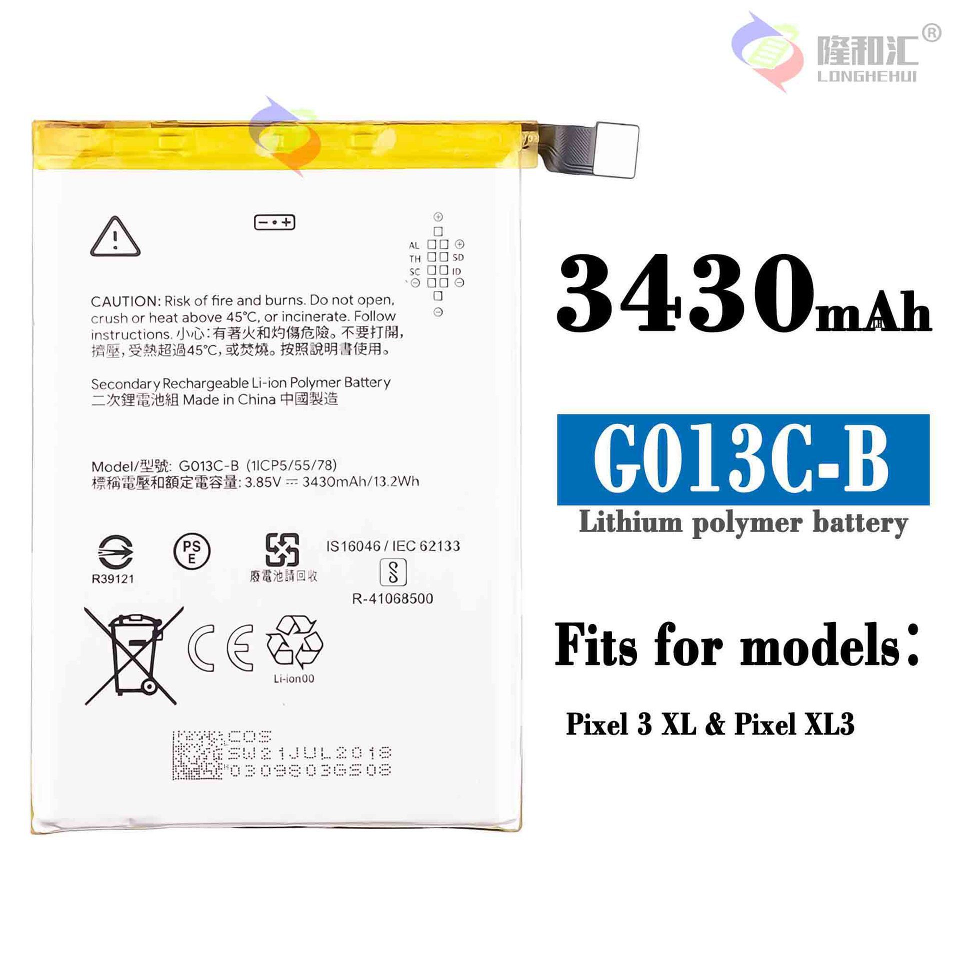 Batterie De Remplacement,Convient Pour Google Pixel 3xl Batt...