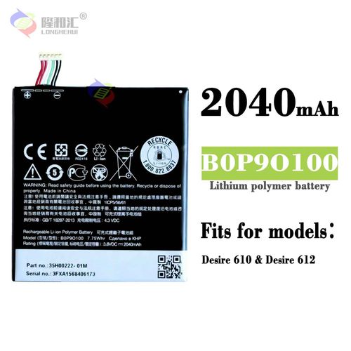 Batterie De Remplacement,Convient Pour Htc Desire 610 612 B0p9o100 Batterie De Téléphone Portable Haute Capacité Noyau D'origine Intégré