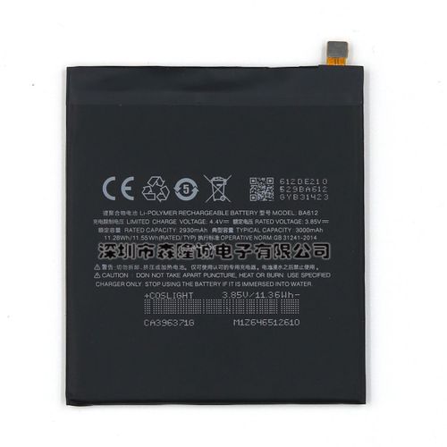 Batterie De Remplacement,Convient Pour Meizu Meizu M5s Charm Blue Ba612 Téléphone Portable Batterie Intégrée Grande Capacité Tableau Électrique Intégré Tout Neuf