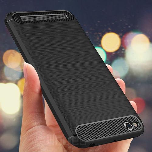 Coque De Protection Complète En Silicone Et Fibre De Carbone Étui Souple Ajusté En Tpu Pour Xiaomi Redmi 5a