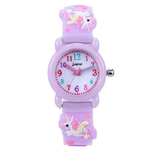 Montre-Bracelet Étanche Pour Enfant Mouvement À Quartz, Conception De Dessin Animé 3d,  Pour 3 Ans À 11 Ans Fille Garçon