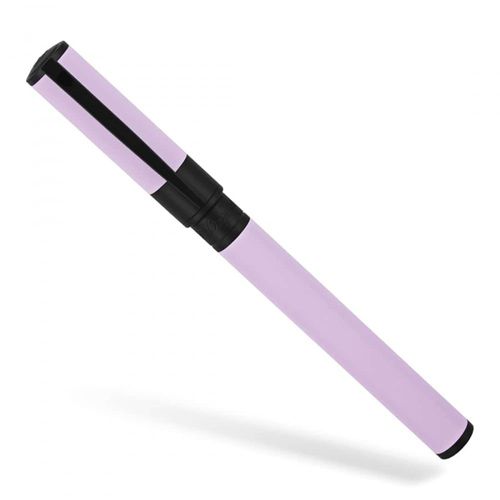 Stylo Roller Dupont D-Initial Lilas Et Noir Mat