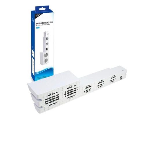 White - Ventilateur Externe Super Turbo Avec Câble Usb Pour Console Playstation 4 Pro, Refroidisseur À 5 Niveaux De Température, Nouveauté