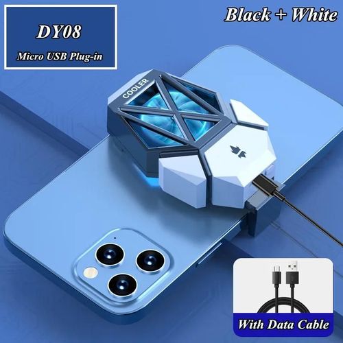 Dy08-No Battery 2 - Radiateur Universel Portable Dy08 Pour Téléphone Portable, Accessoires De Jeu, Refroidisseur Pour Pubg, Ventilateur De Refroidissement Rapide Pour Iphone Samsung Xiaomi