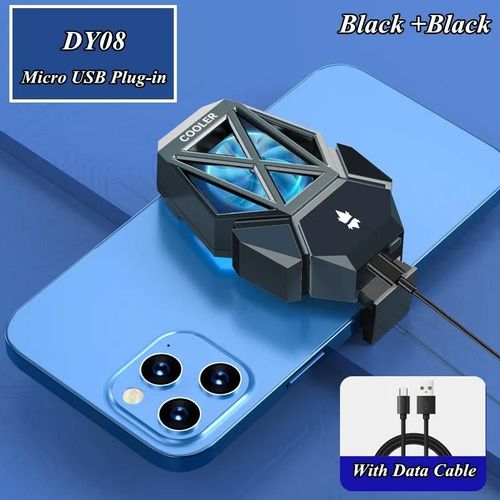 Dy08-No Battery 1 - Radiateur Universel Portable Dy08 Pour Téléphone Portable, Accessoires De Jeu, Refroidisseur Pour Pubg, Ventilateur De Refroidissement Rapide Pour Iphone Samsung Xiaomi