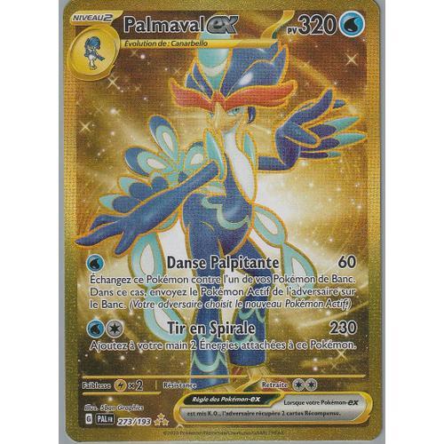 Carte Pokémon - Palmaval Ex - 273/193 - Secrète Rare Gold - Sv2 Evolution À Paldea