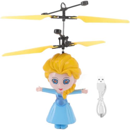 Mini Drone Pour Enfants, Poupées Quadricoptères Volantes À Induction Princess Rc Flying Ball Drone Toys Kids Interactive Rc Fly Aircraft Pour Garçons Filles-Général