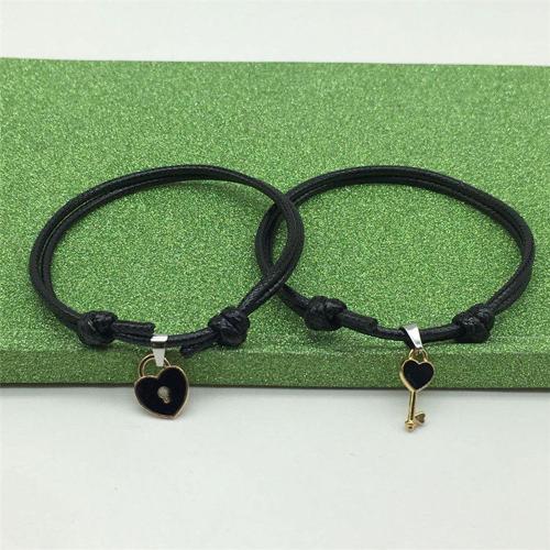 A2 - Bracelet De Couple Aimanté Pour Amoureux, Bracelet À Distance Pour Femmes Et Hommes, Chaîne Tressée, Minimaliste, Bijoux Gif