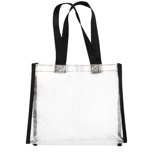 Femmes Sacs fourre-tout transparents avec poignée pour chaussures Vêtements Party Pochette cadeau