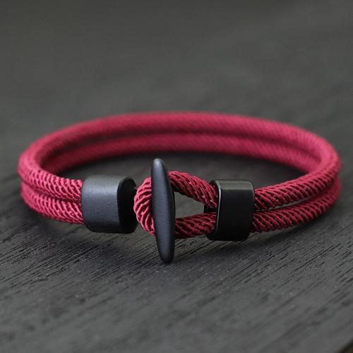 Vin Noir - 21,5 Cm (8,5 Pouces) - Bracelet De Pirate Viking Pour Homme, Accessoire De Survie En Plein Air Et De Camping