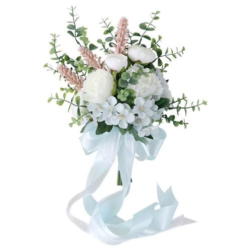 Bouquets de tenue de mariée Fleur artificielle pour cérémonie de mariage et anniversaire