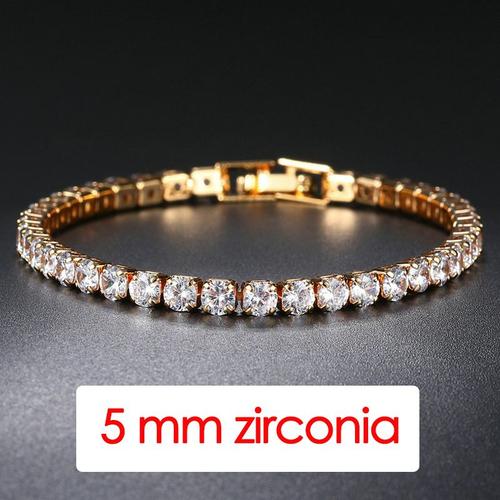 5mm H086 - 17cm - Bracelet De Tennis Pour Hommes, Chaîne En Diamant En Zircone Glacée, Hip-Hop, Streetwear, Bijoux Masculins H086