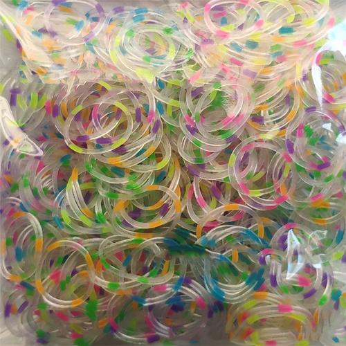 Point Transparent - Bracelet En Caoutchouc Pour Enfants Ou Cheveux, Jouets Diy, Recharge, Bracelet Tissé, Cadeau De Noël, 300