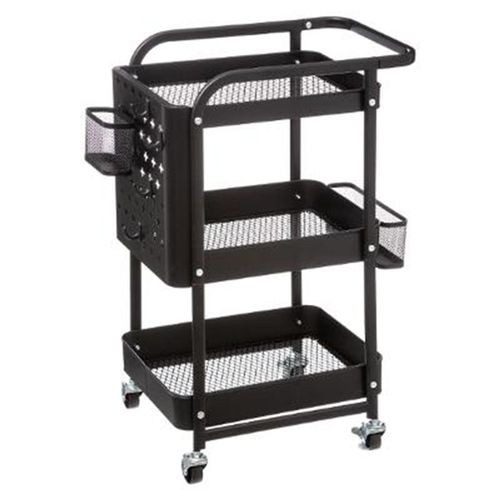Desserte De Cuisine En Métal "Serta" 76cm Noir