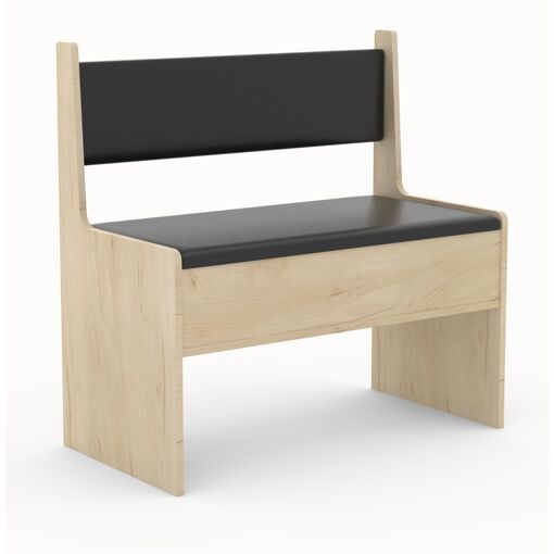 VCM Banc d'angle en bois Banc avec coffre Esal Largeur 80 cm Banc d...
