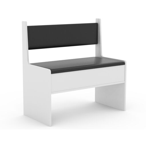 VCM Banc d'angle en bois Banc avec coffre Esal Largeur 80 cm Banc d...