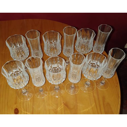 Vend 12 Verres Cristal D'arque 