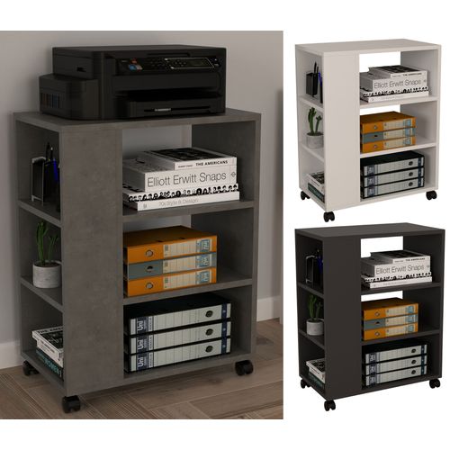 Vcm Caisson Roulant Caisson D'appoint Caisson De Bureau Roulettes Armoire D'imprimante Roulettes Tilus