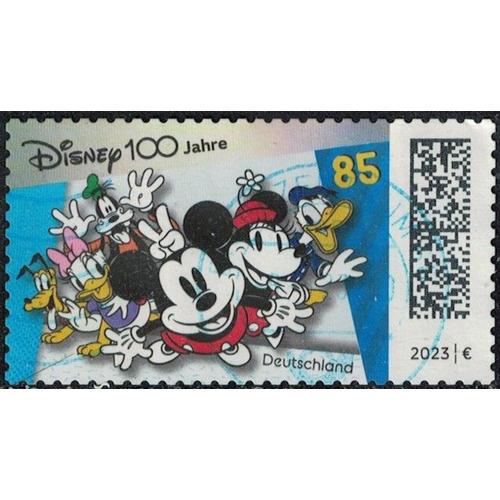 Allemagne 2023 Oblitéré Used Centenaire Dessins Animés Disney Cartoons Mickey Minnie Su