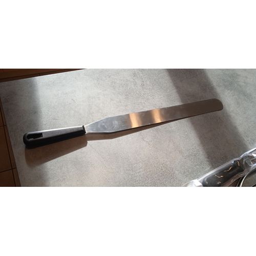 Spatule Droite En Coque, Noir, 40 Cm Rousselon 32 Dumas International En Acier Inoxydable
