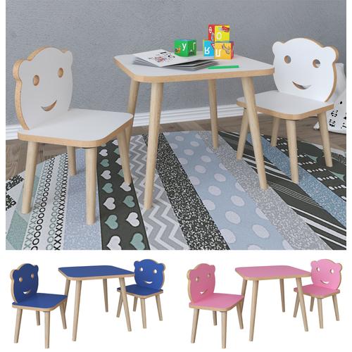 Vcm Ensemble De Sièges 3 Pièces Pour Chambre D'enfant Table Chaise Enfants Lilula Ensemble De Sièges 3 Pièces Pour Chambre D'enfant Table Chaise Enfants Lilula