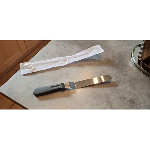 Spatule Coudée En Acier Inoxydable Gâteau Pâtisserie Palette Pelle Cuisine Lisse