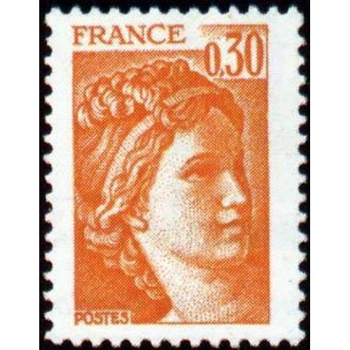 Timbre France 1978 Oblitéré - Sabine - 0,30 Yt1968