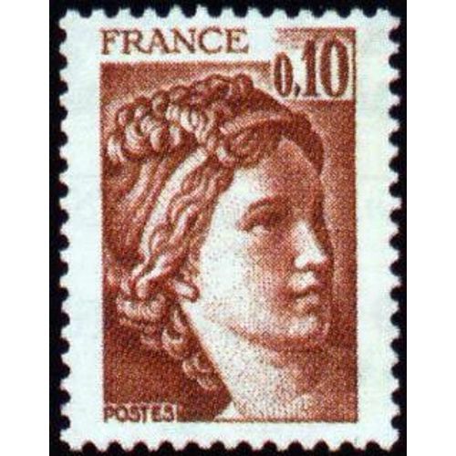 Timbre France 1978 Oblitéré - Sabine - 0,10 Yt1965