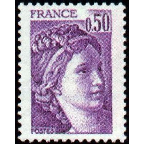 Timbre France 1978 Oblitéré - Sabine - 0,50 Yt1969