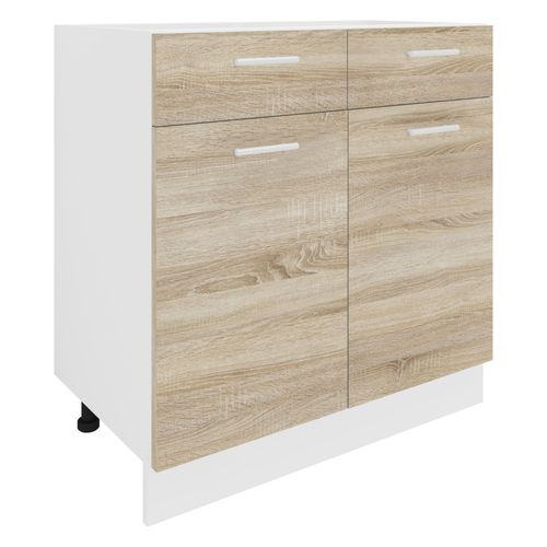 Vcm Armoire De Cuisine Largeur 80 Cm Tiroir Meuble Bas Cuisine Esilo Armoire De Cuisine Largeur 80 Cm Tiroir Meuble Bas Cuisine Esilo