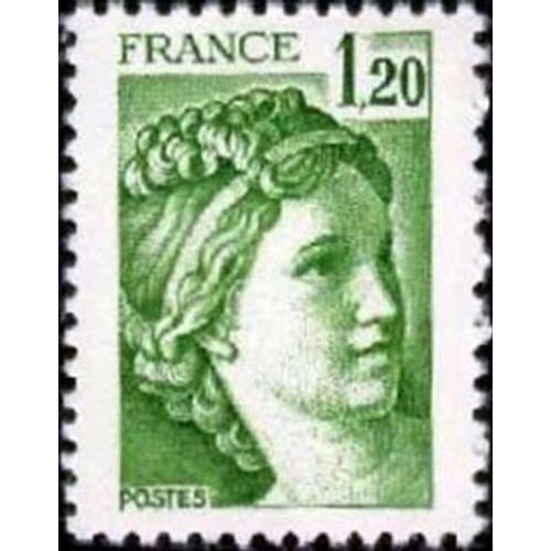 Timbre France 1980 Oblitéré - Sabine - 1,20 Yt2101