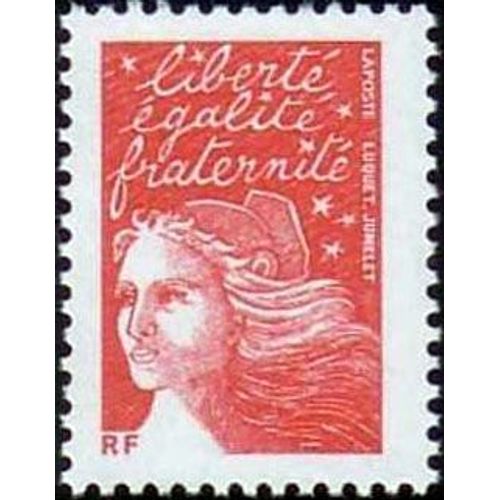 Timbre France 2001 Oblitéré - Marianne De Luquet Sans Valeur Faciale Rouge - Yt3417
