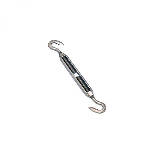 Linxor - Lot de 10 tendeurs de fil réglables en acier inoxydable - Double crochets - M4
