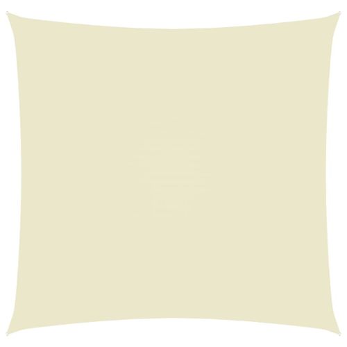 Voile Toile D'ombrage Parasol Tissu Oxford Carré 2,5 X 2,5 M Crème Helloshop26 02_0009460